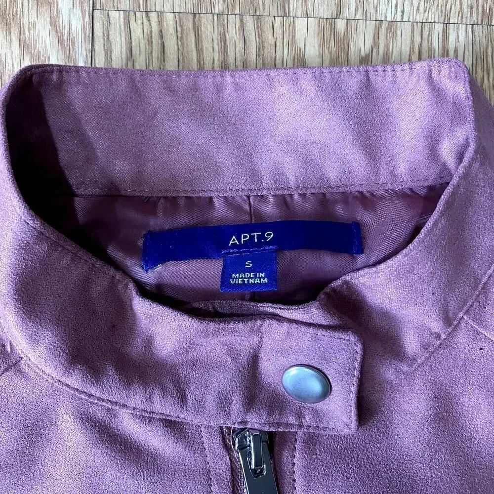 Apt 9 Full Zip Jacket Pink Small - Picture 2 of 8
